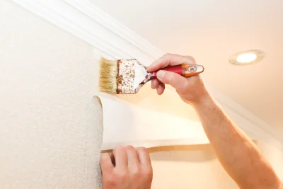 Pose de papier peint à Aubas — revêtements muraux et toiles de verre